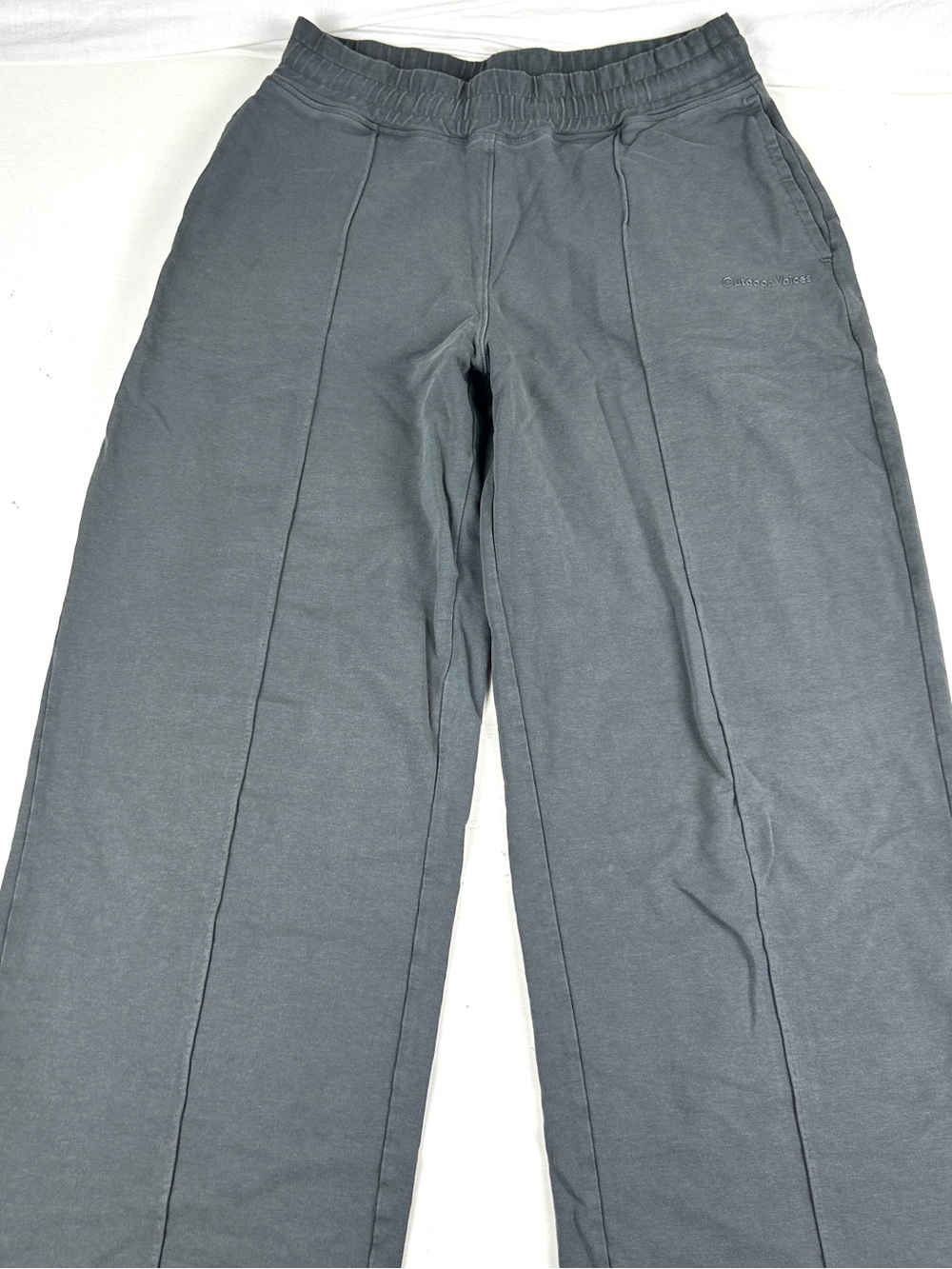 Outdoor Voices Pants Womens XS Gray Wide Leg Sweatpants Elastic Waist Lounge